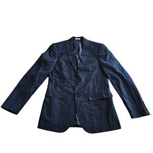 JF J.Ferrar mens Sz 36R slim fit  black heathered gray blazer